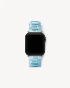 Apple Watch Band in Blue Shell Checker