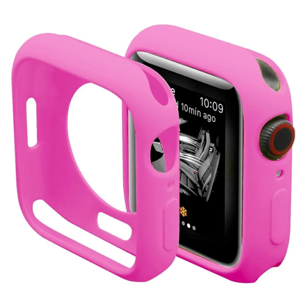 Apple Watch Series 9/8/7 (41mm) Fleksibelt Plastik Cover - Pink