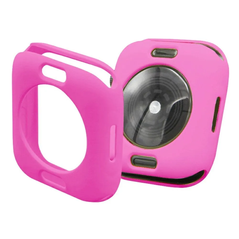 Apple Watch Series 9/8/7 (41mm) Fleksibelt Plastik Cover - Pink