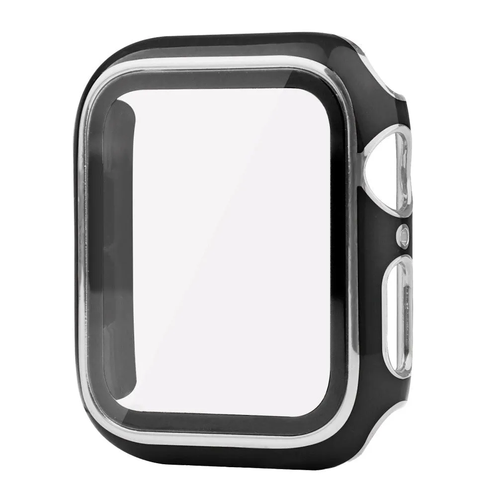 Apple Watch Ultra 1/2 (49mm) Hård Plast Cover m. Indbygget Skærmbeskyttelse - Sort / Sølv