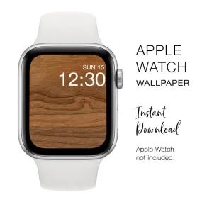 Apple Watch WALLPAPER - Walnut Wood 1 - Instant Download - Watch Background Apple Watch face design