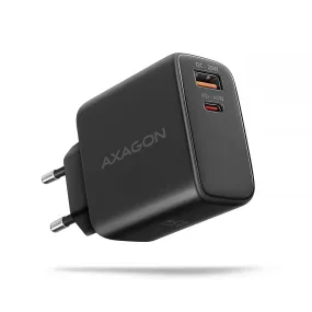 Axagon Acu-Pq45 Qc 3.0, 4.0/Afc/Fcp/Pps/Pd, 45W, Schwarz - Netzladegerät Mit Usb-A Und Usb-C Schnittstelle Mobile Phone,