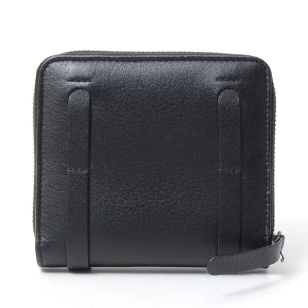 Balenciaga Leather Coin Case Black 489801