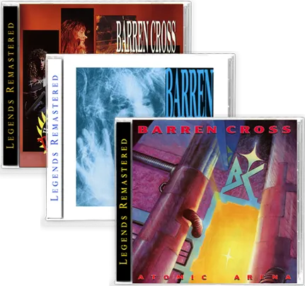 BARREN CROSS 3-CD BUNDLE ATOMIC ARENA   STATE OF CONTROL   HOTTER THAN HELL! LIVE