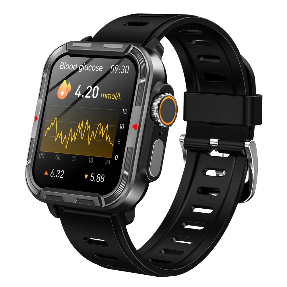 BEARSCOME VEE Bluetooth Call ECG/EKG Blood Oxygen Sleep Monitoring Music SmartWatch