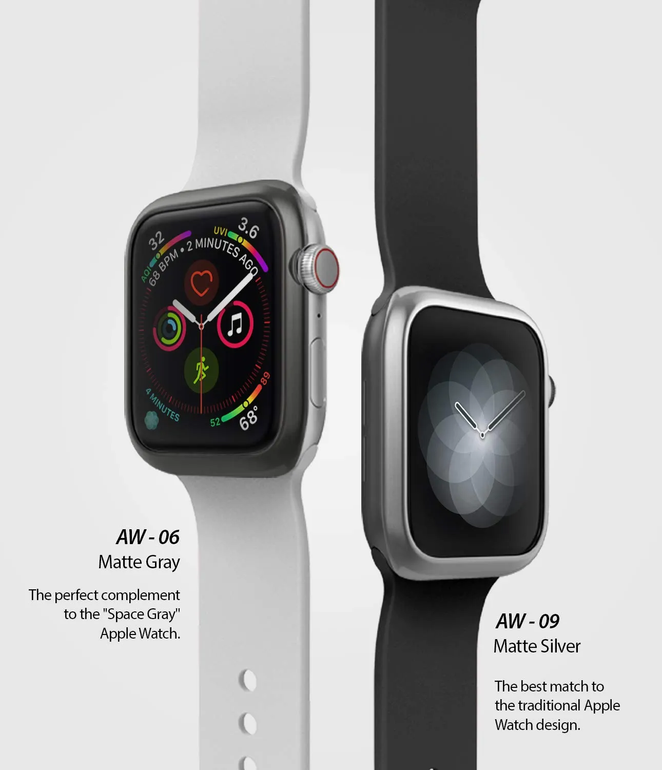 Bezel Styling for Apple Watch 44mm for Series 4 / 5 / 6 / SE - 44  (ST) - Matte Grey