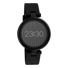 Black OOZOO smartwatch with black rubber strap - Q00407