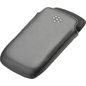 Blackberry Leather Case for Blackberry 9380 - Black