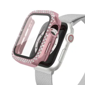 Bling Bumper Case with Tempered Glass Screen Protector Compatible with Apple Watch 38mm