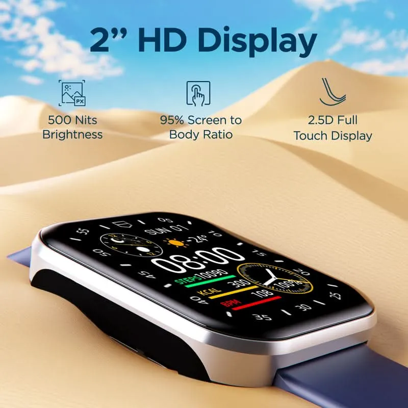 boAt Ultima Connect Max Biggest 2" (5.08 cm) HD Display Smartwatch, BT Calling, Vibrations and DND Mode, 100  Sports Mode