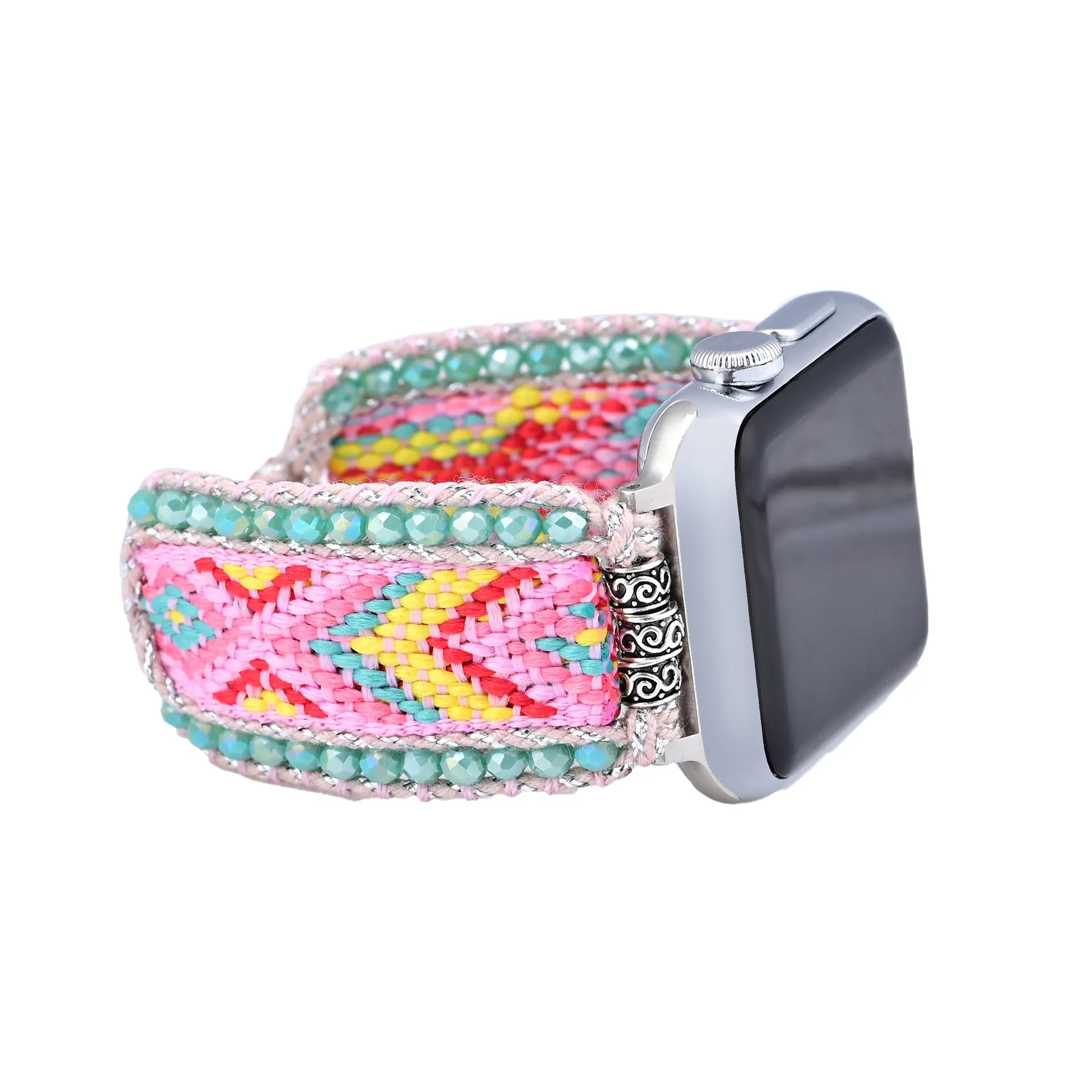 Boho style nylon woven watch strap