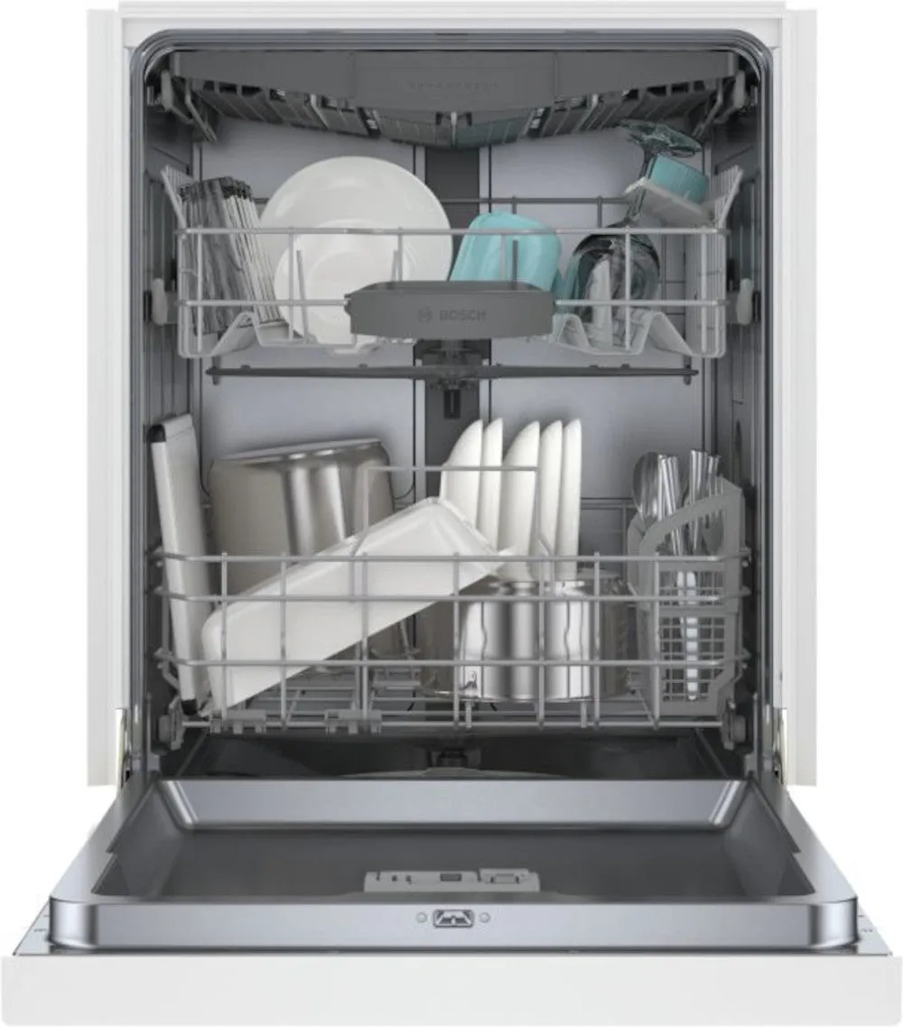 Bosch - 46 dBA Built In Dishwasher in White - SHE53C82N