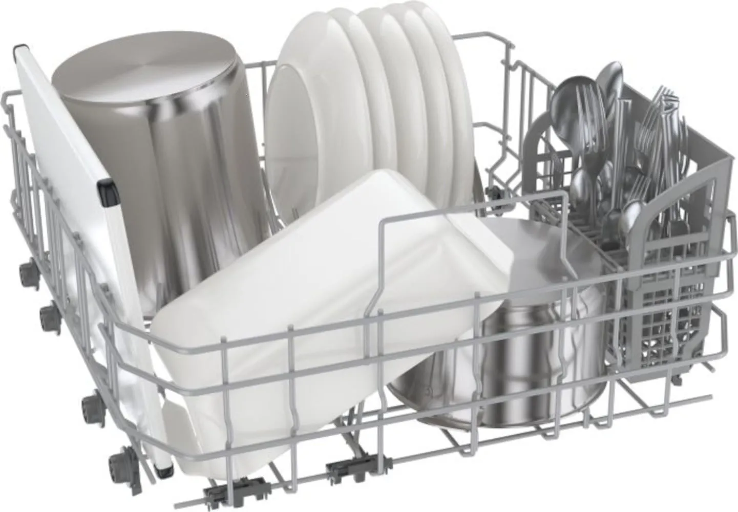 Bosch - 46 dBA Built In Dishwasher in White - SHE53C82N