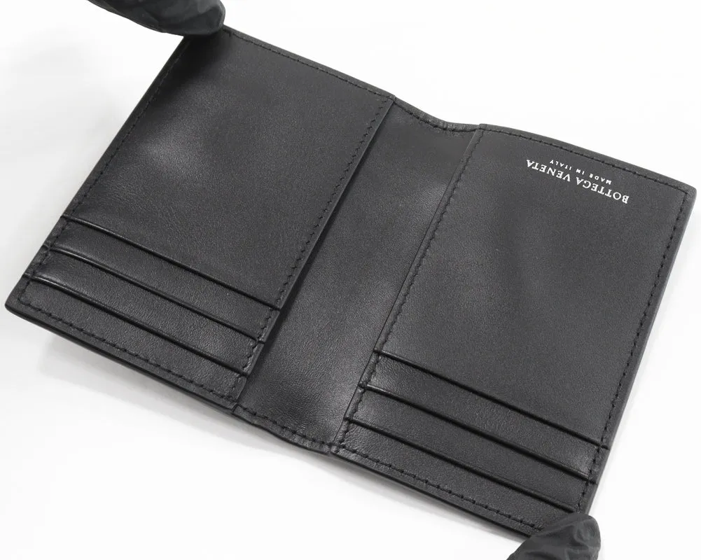 Bottega Veneta Bifold Card Case Intrecciato Calf Black