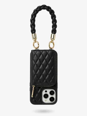 BraidTrend- Rope Style Strap Phone Case in Black