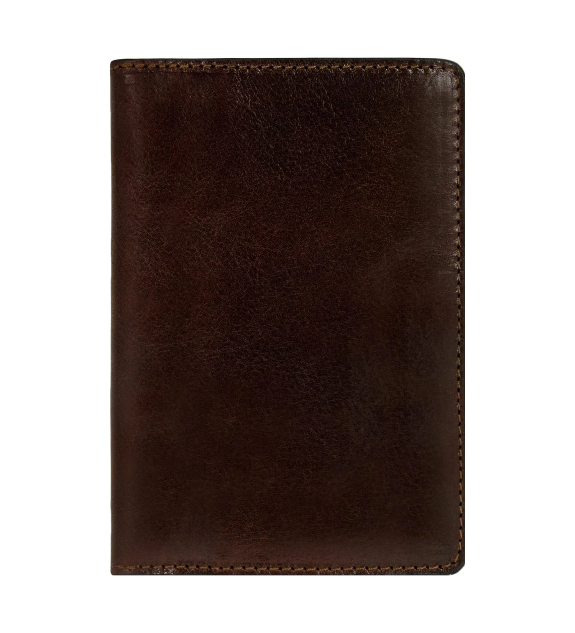 Brown Leather Car Documents Holder - Self-Reliance