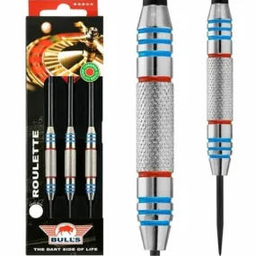 Bulls Roulette Darts - Steel Tip Chromed Brass - Knurled