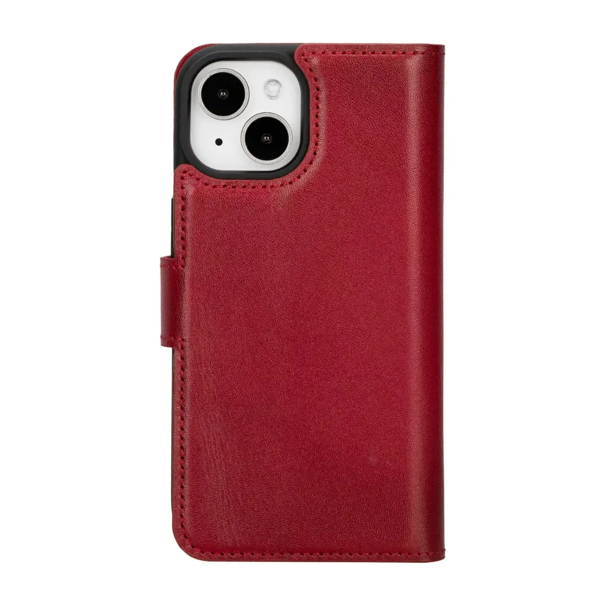 Burnished Red Leather (Regular) iPhone 16 Wallet Case