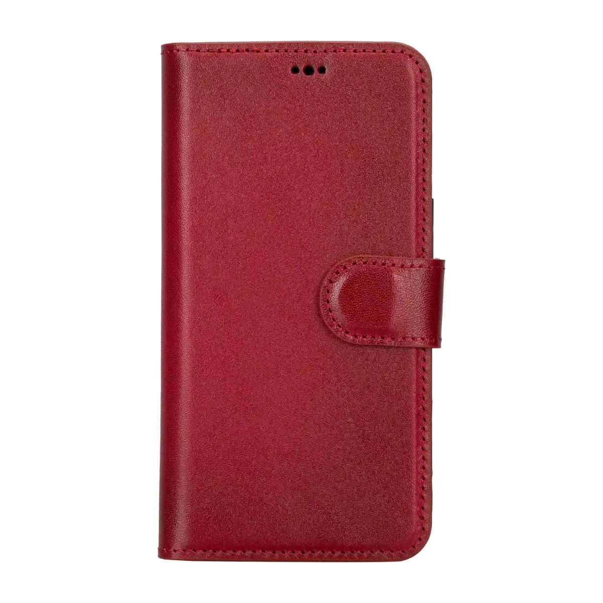 Burnished Red Leather (Regular) iPhone 16 Wallet Case