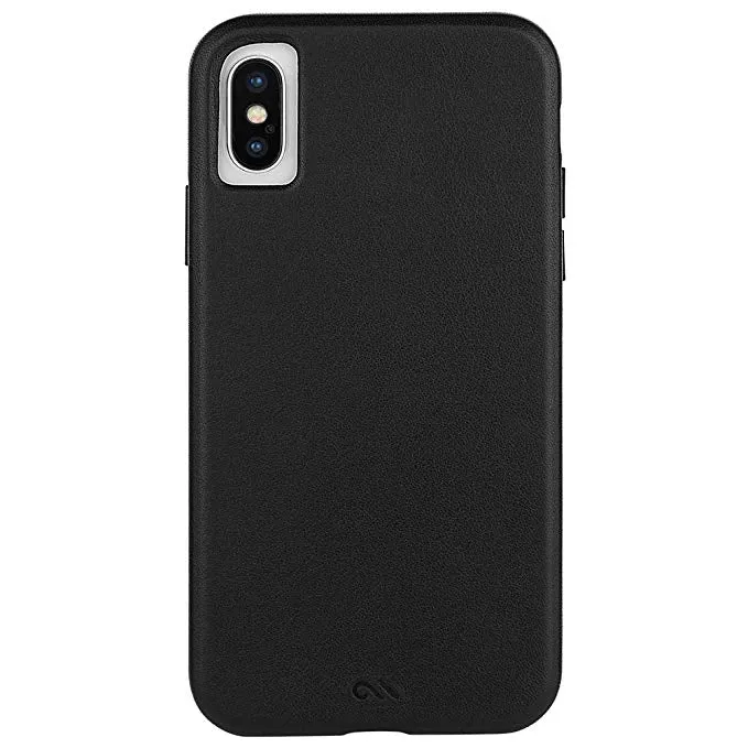 Buy Case-Mate Black Barely There Leather iPhone Xs / X Case - CM037746 from Vine Mart Electronics