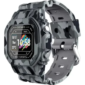 Cactus Watches | Nexus | Kids and Teens Smartwatch | Grey Camouflage