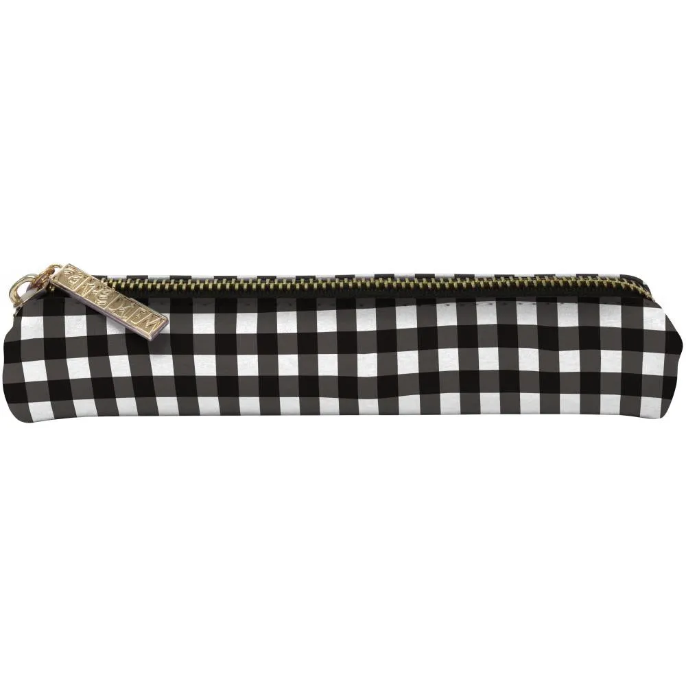 Carpe Diem - Slim Pencil Case - Buffalo Check*