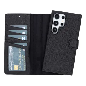 Carter Samsung Galaxy S25 Ultra Wallet Case, Pebble Black