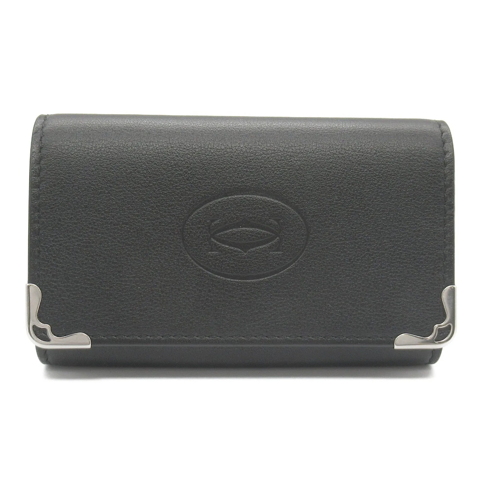 Cartier Must Leather Key Case Black/Bordeaux