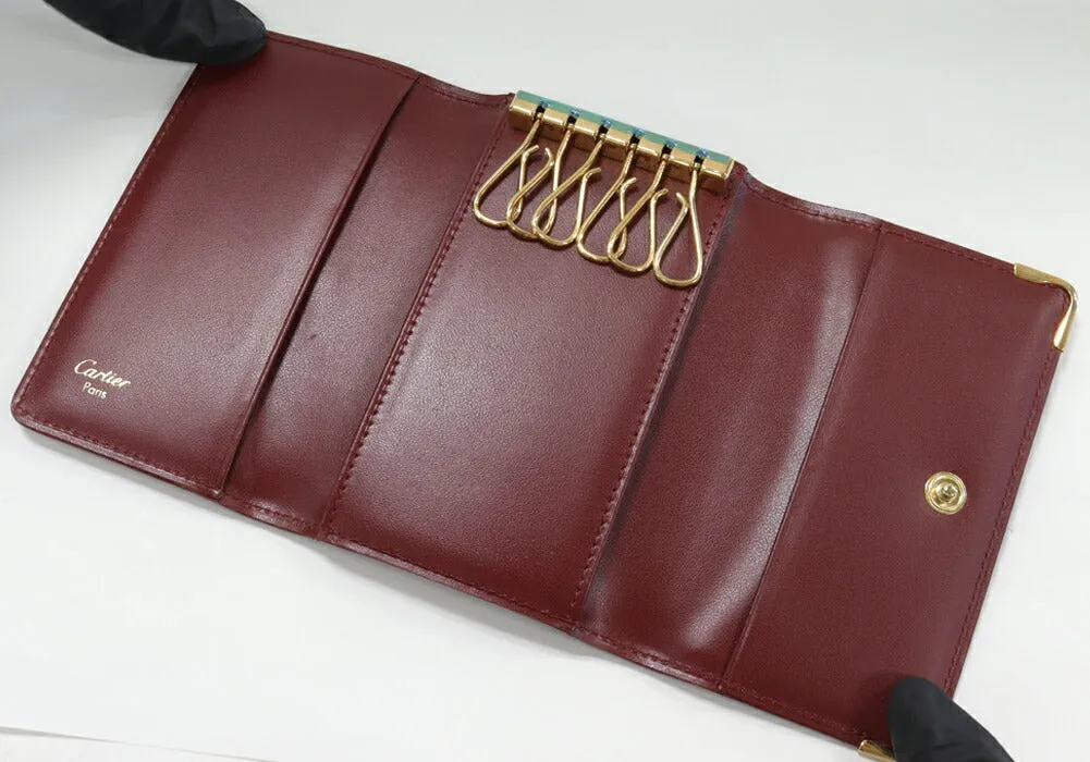 Cartier Must Line 6 Key Case Bordeaux