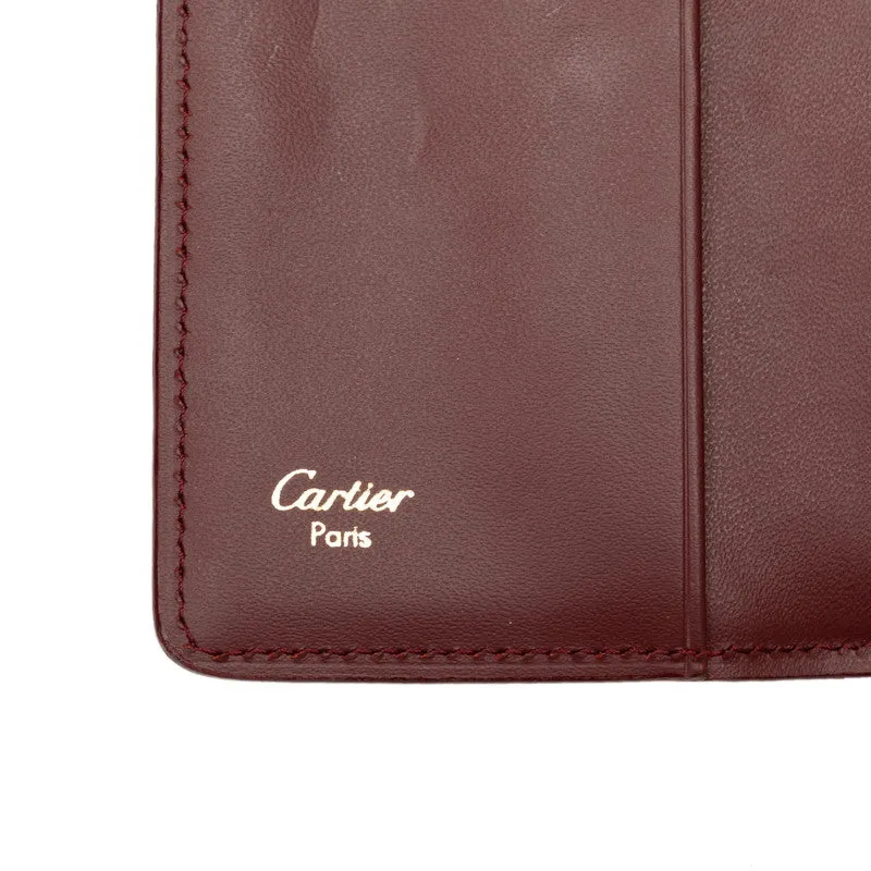 Cartier Must Line Leather Key Case Bordeaux