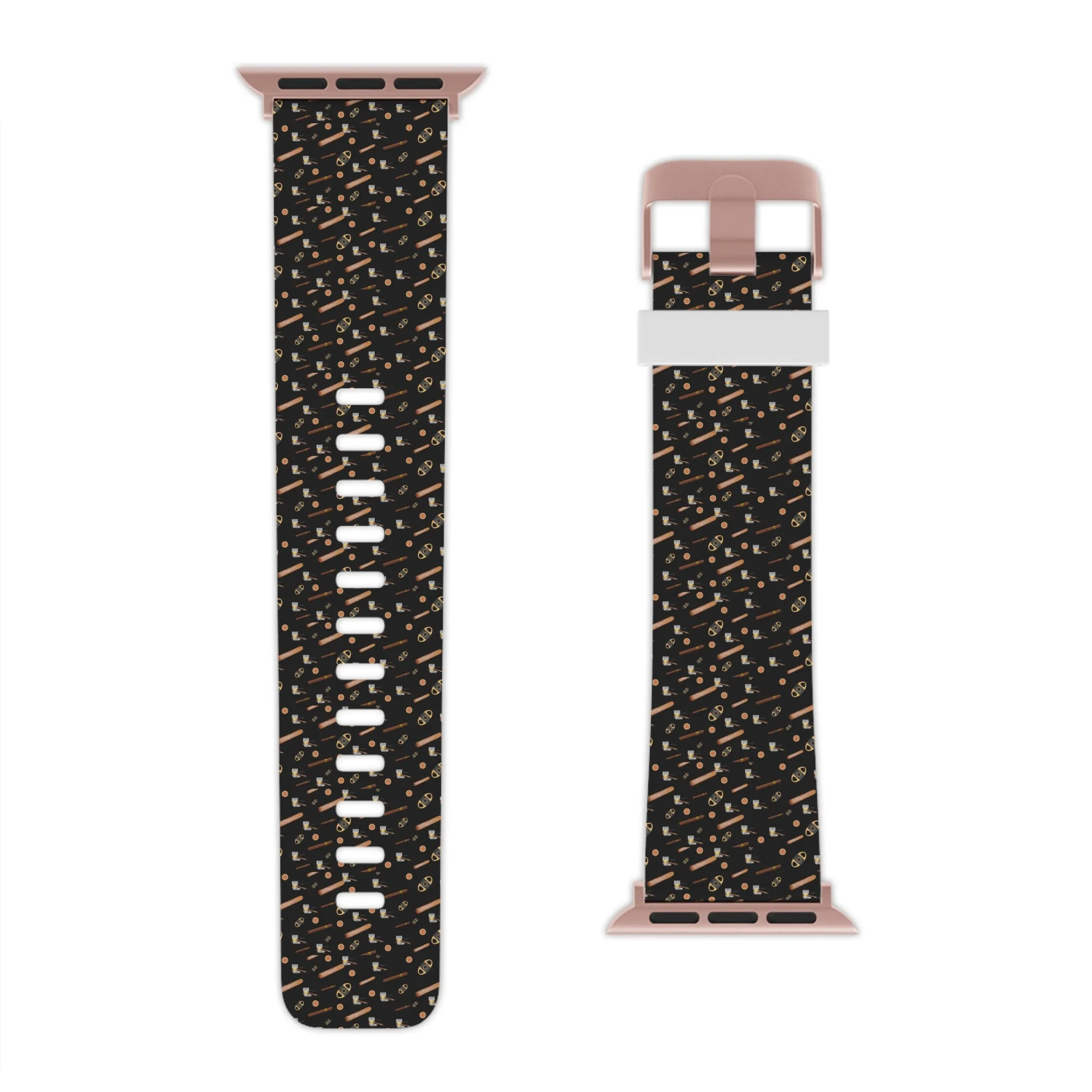 Cigars & Bourbon Watch Band for Apple Watch