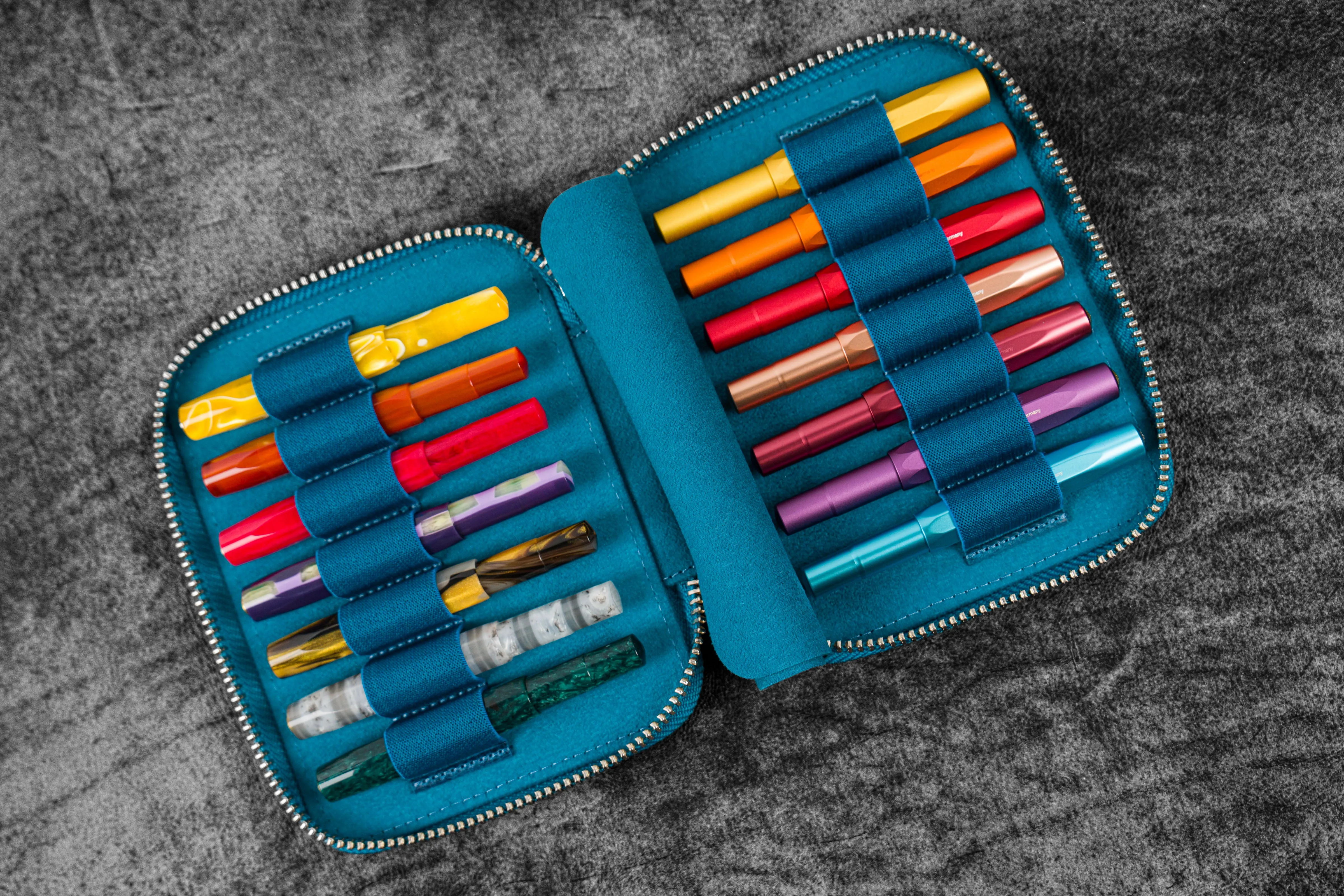 Collector Pen Case for 14 Kaweco Pens - C.H Ocean Blue