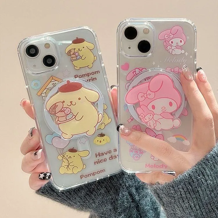 Cute Cartoon Iphone Case With Holder SK281