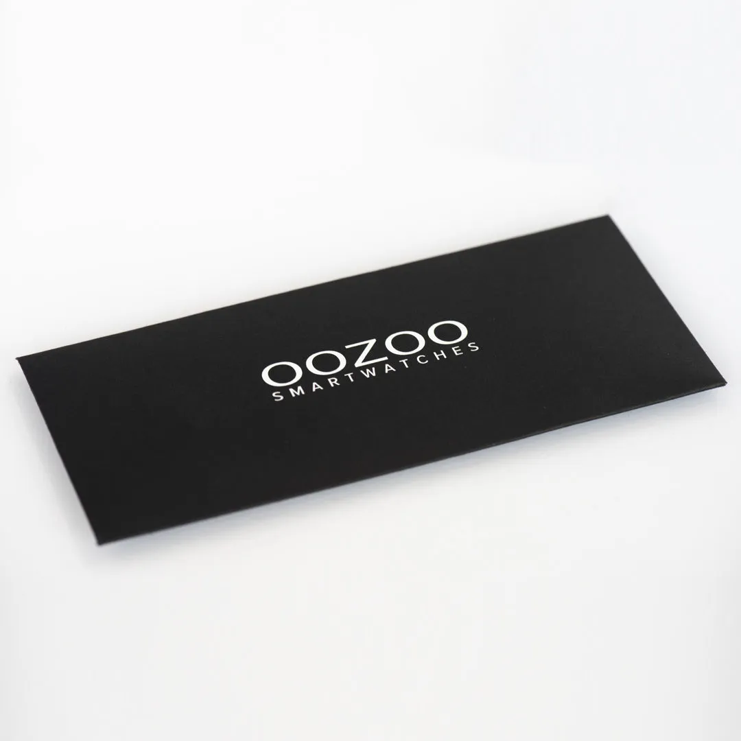 Dark blue OOZOO rubber strap with black clasp