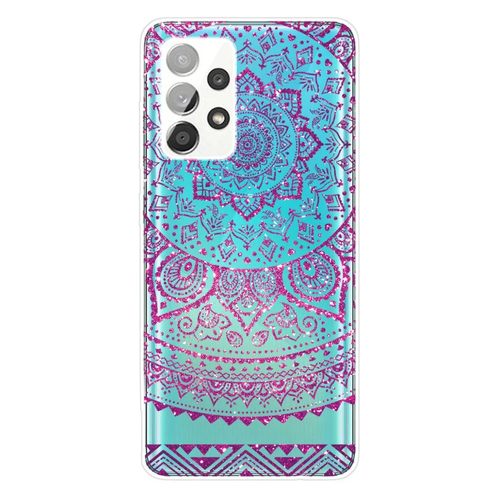 Deco Samsung Galaxy A53 5G case - Purple Mandala Glitter