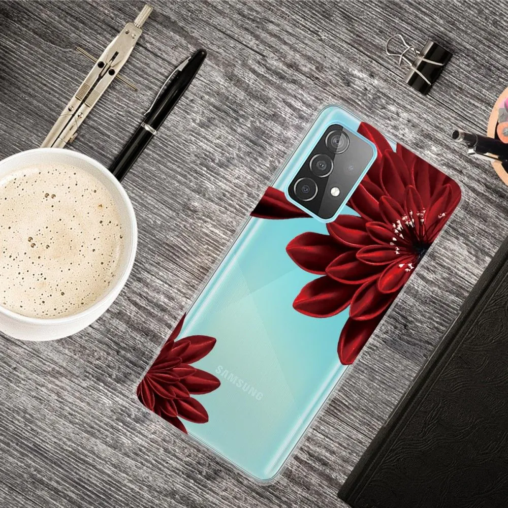 Deco Samsung Galaxy A73 case - Red Flower