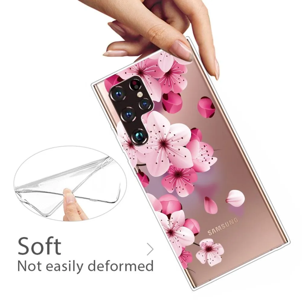 Deco Samsung Galaxy S22 Ultra case - Peach Blossom