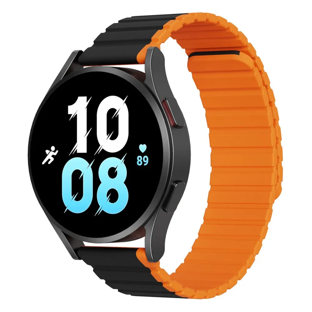 Dux Ducis - Garmin Venu 3 Magnetic Silicone Wristband (Joint circumference: 175-235mm) - Black / Orange