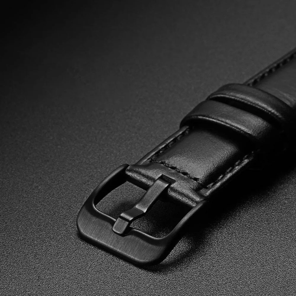 Dux Ducis - Garmin Vivoactive 3 genuine leather strap 20mm (joint circumference: 170-220mm) - black