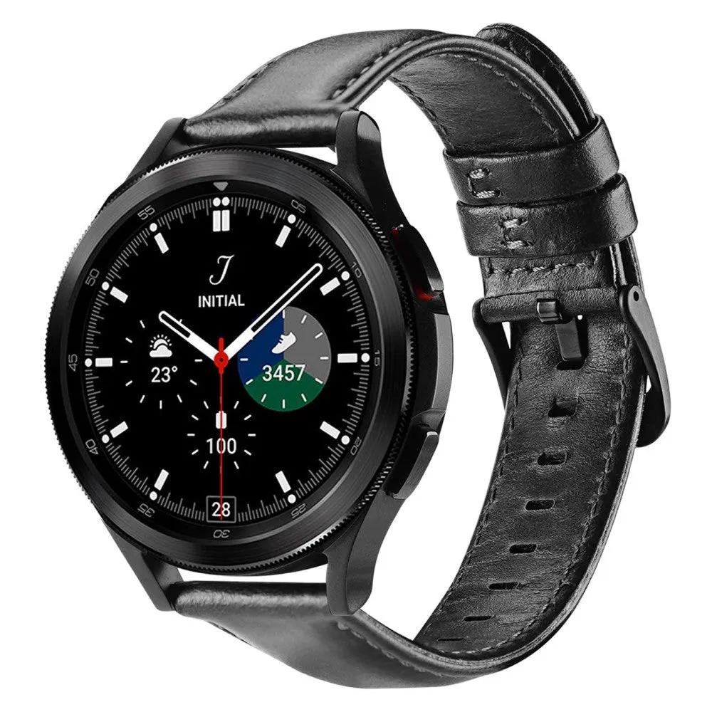 Dux Ducis - Samsung Galaxy Watch 7 (44mm) genuine leather strap 20mm (joint circumference: 170-220mm) - black