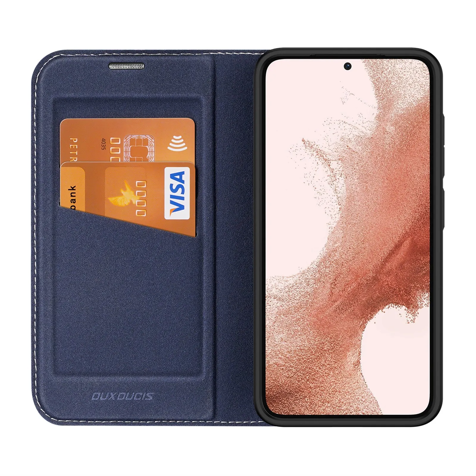 DUX DUCIS Skin X2 Tough Flip Wallet Stand Case for Samsung Galaxy S23  (Plus) - Blue