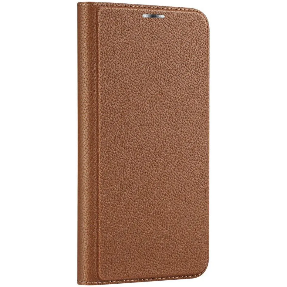 DUX DUCIS Skin X2 Tough Rugged Flip Wallet Case for Xiaomi Redmi Note 12 Pro 5G / Poco X5 Pro 5G - Brown