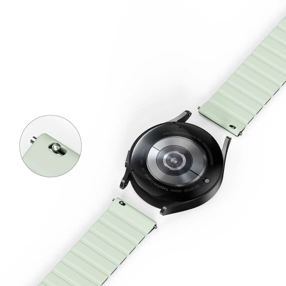 Dux Ducis Universal Smartwatch Rem 20mm LD-Series Magnetisk Silikone Rem - Grøn