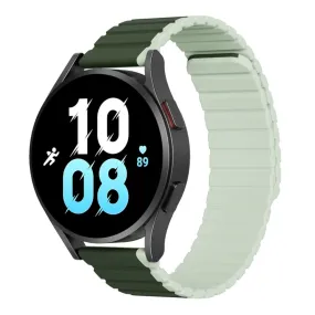 Dux Ducis Universal Smartwatch Rem 20mm LD-Series Magnetisk Silikone Rem - Grøn