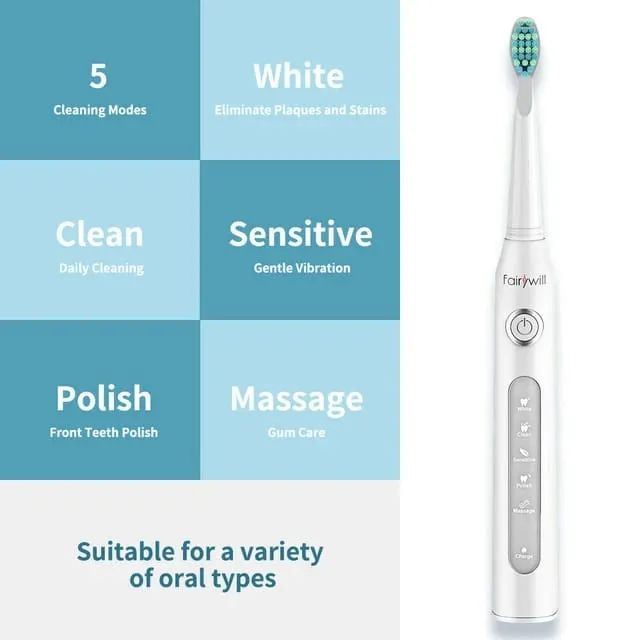 Electric Sonic Waterproof Powerful Cleaning Toothbrush HL-H228