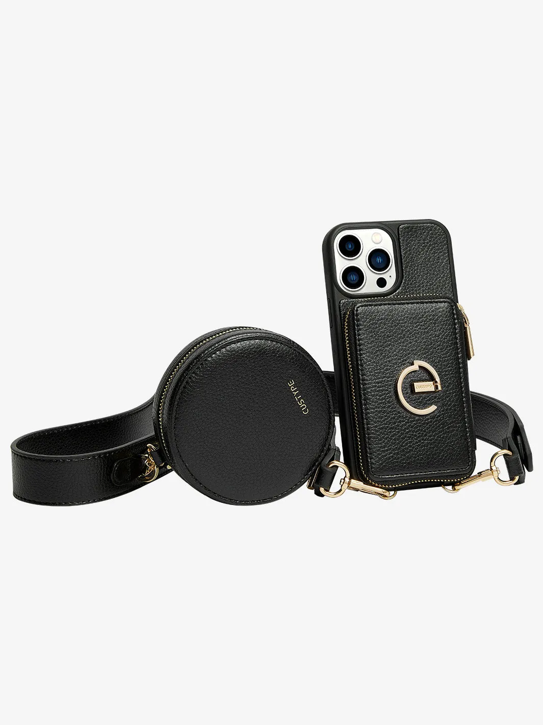 Elegant Kit- E Stand Phone Case Round Pouch Set