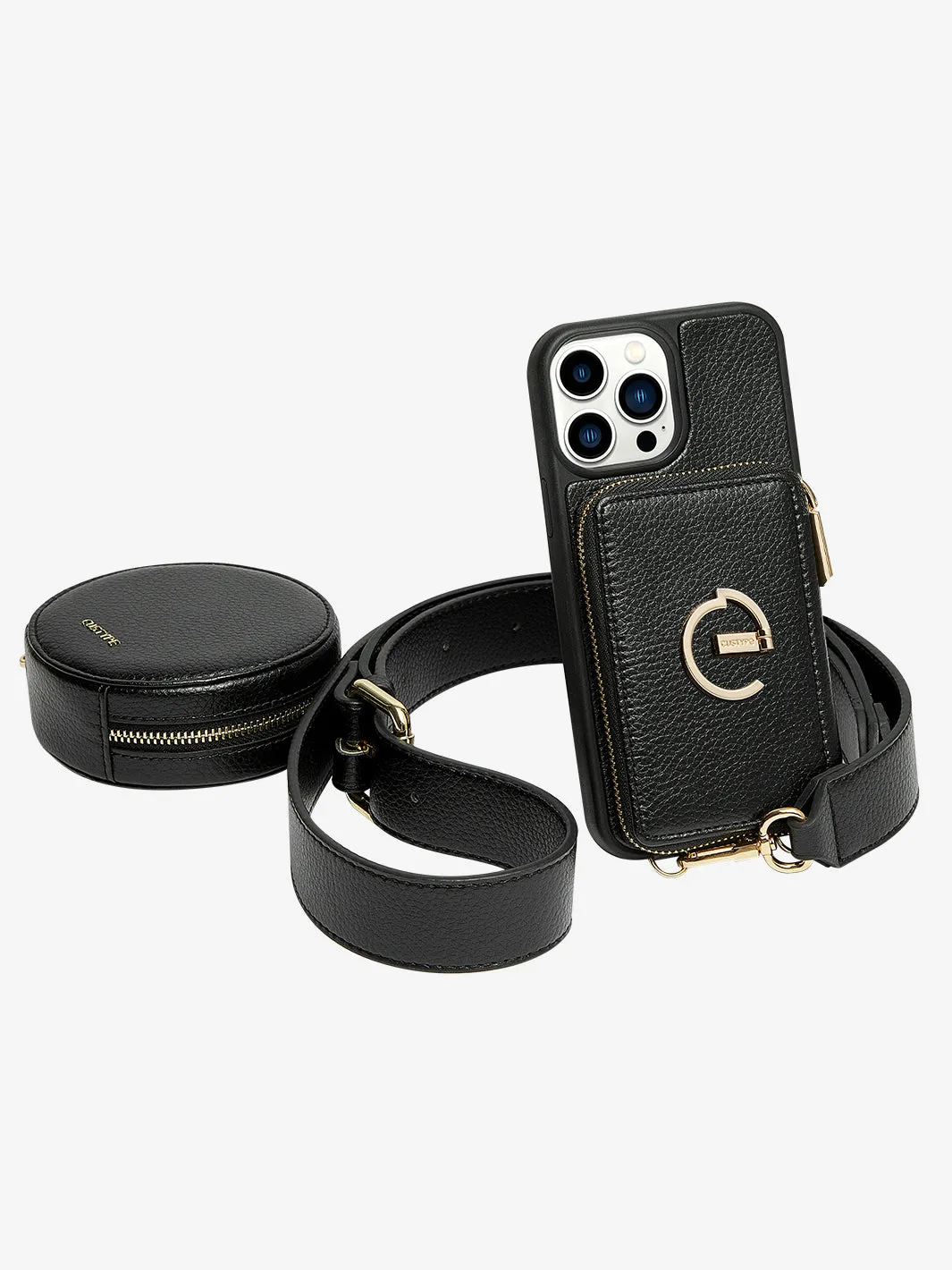 Elegant Kit- E Stand Phone Case Round Pouch Set