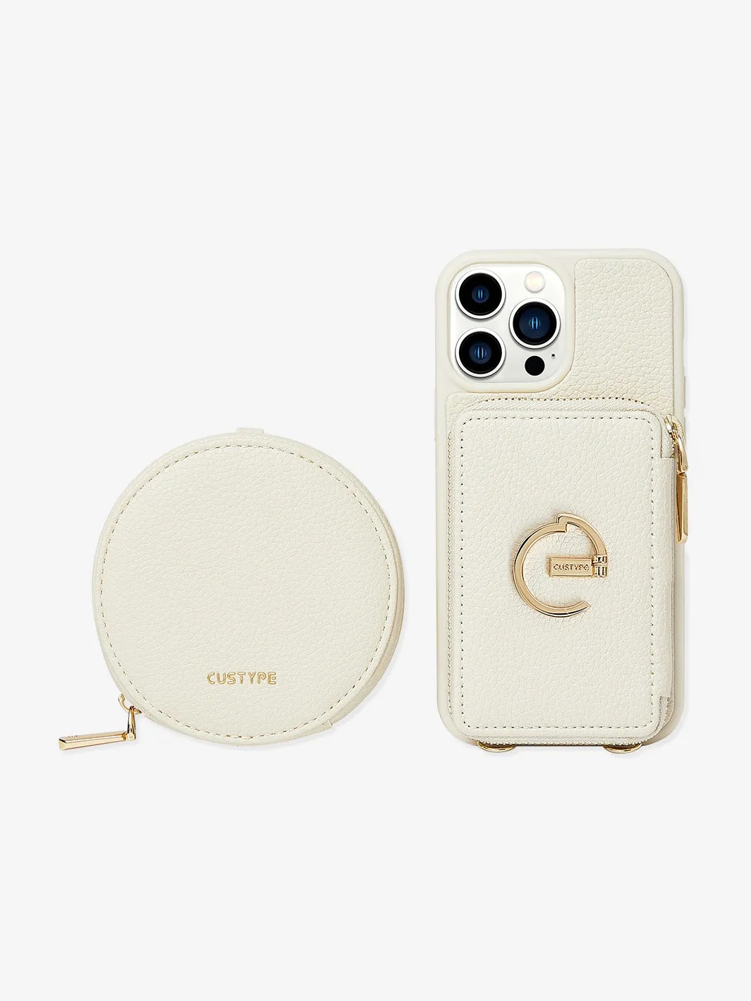 Elegant Kit- E Stand Phone Case Round Pouch Set