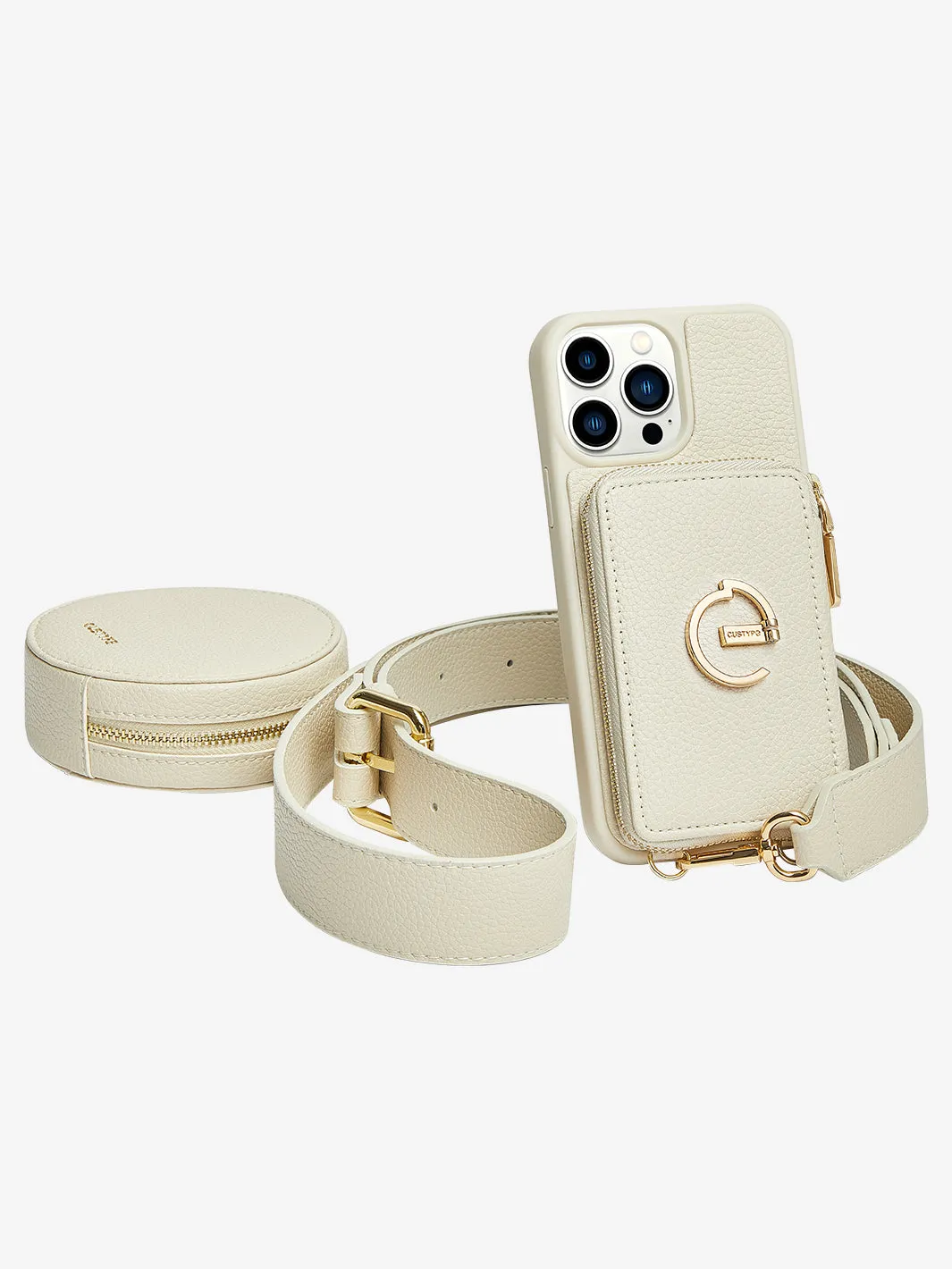 Elegant Kit- E Stand Phone Case Round Pouch Set