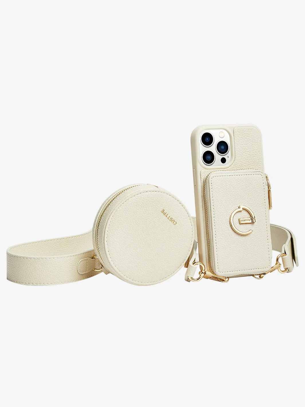 Elegant Kit- E Stand Phone Case Round Pouch Set